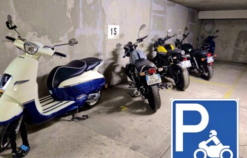 Parking Moto - sécurisé par POINT D'ANCRAGE